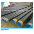 3PE Coating Pipeline Steel Pipes with Plastic Cap